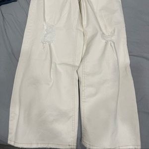 Scoop wide leg off white Jeans size 10